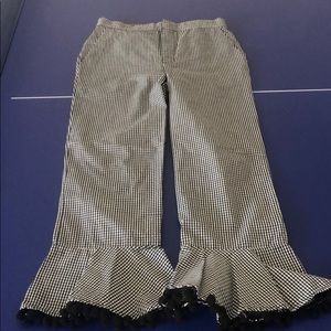 Houndstooth print flared pants. Worn twice!